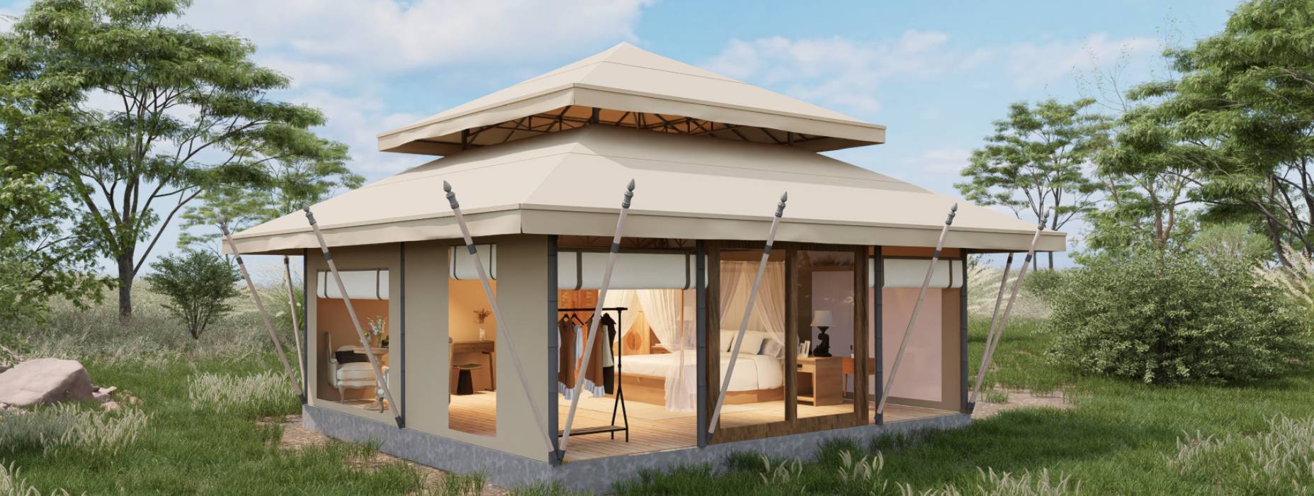 龙岩户外野奢帐篷